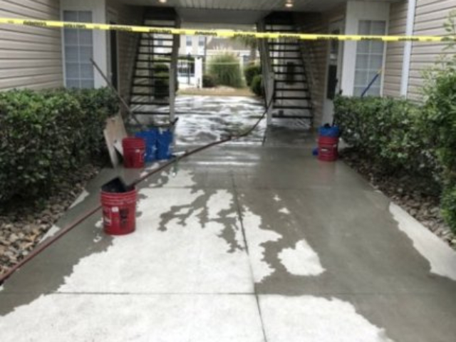 apartment grounds blast cleaning service charlotte nc