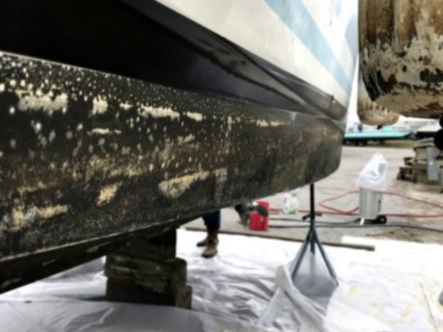 mobile boat paint blasting service in charlotte nc